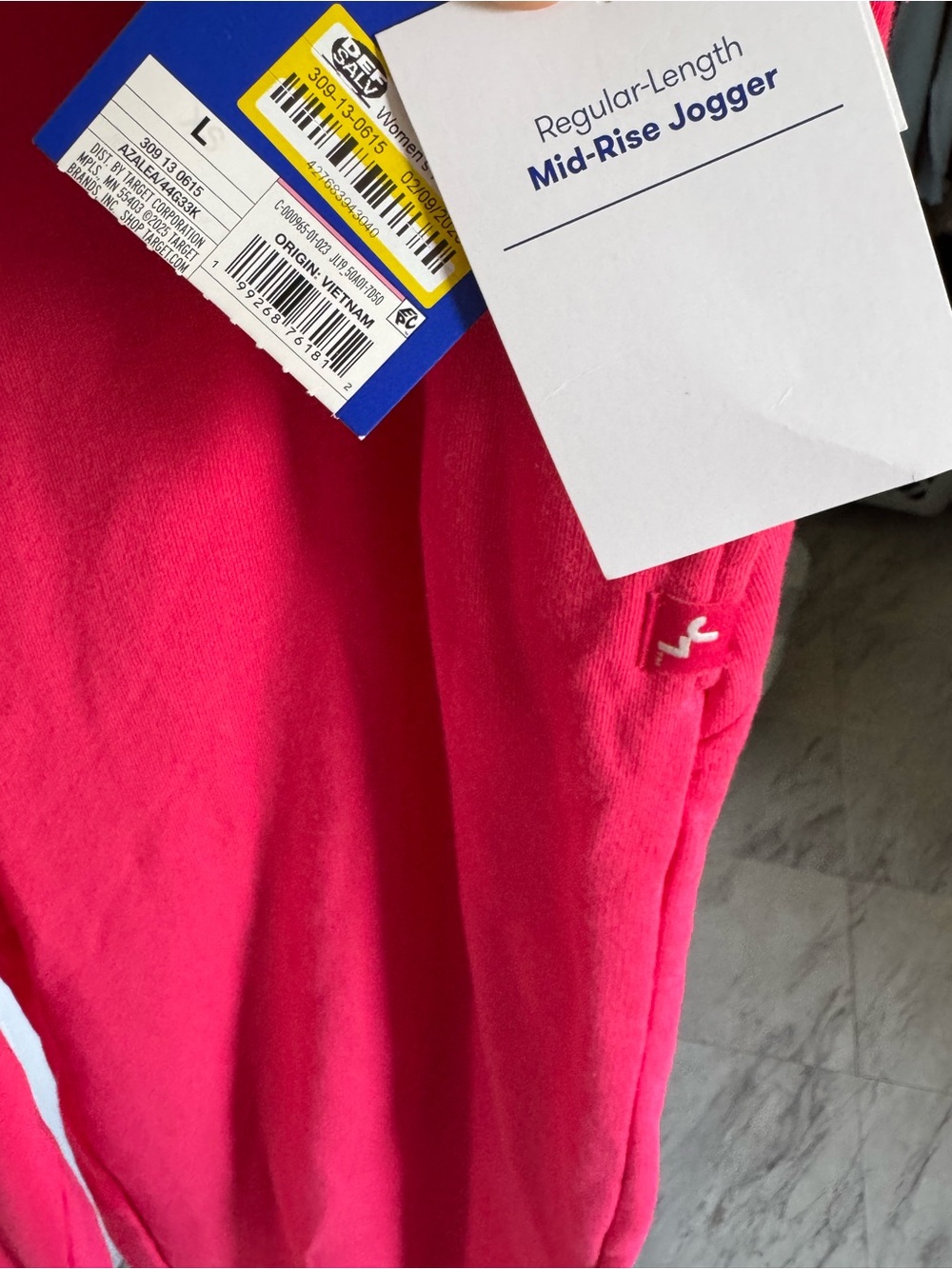 JoyLab Hot Pink Ribbed Lounge Pants - Picture 3 of 7